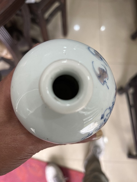 古玩陶瓷青花釉里紅梅瓶拍賣,當前價格23000元