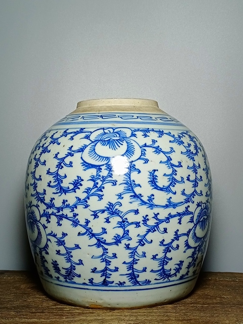 古玩陶瓷清代，青花罐拍賣，當前價格1688元