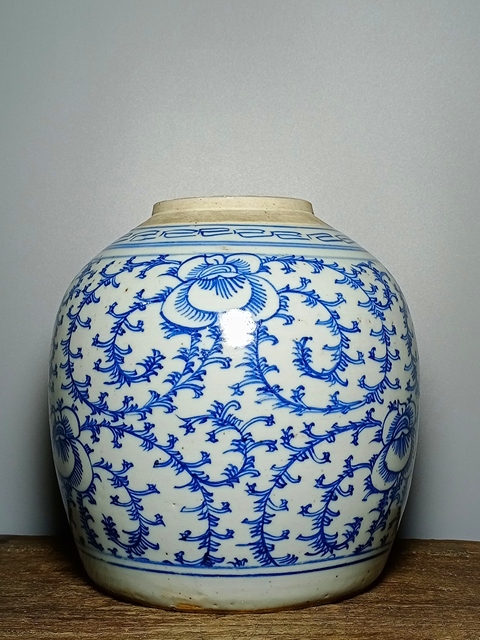古玩陶瓷清代，青花罐拍賣，當前價格1688元
