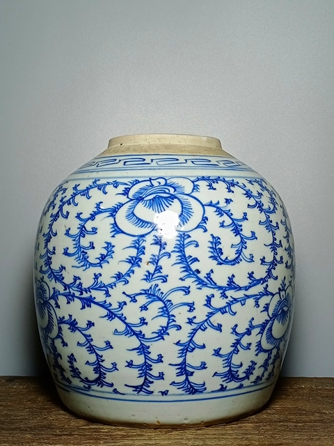 古玩陶瓷清代，青花罐拍賣，當前價格1688元