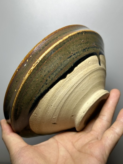 古玩陶瓷金元,磁州窯體細胞大碗拍賣,當前價格1200元