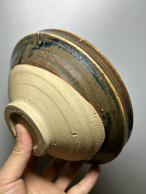 古玩陶瓷金元,磁州窯體細胞大碗拍賣,當前價格1200元