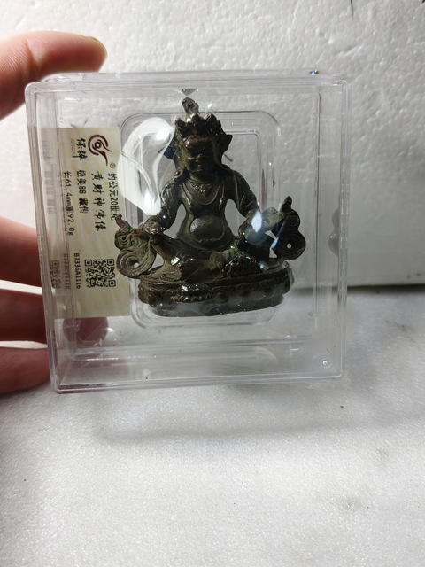 古玩雜項黃財神佛像拍賣,當前價格866元