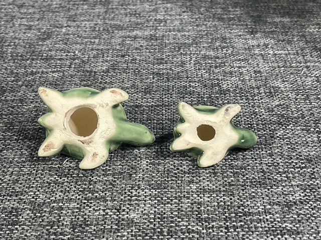 古玩陶瓷創匯期.綠釉小烏龜(兩只)拍賣,當前價格0元