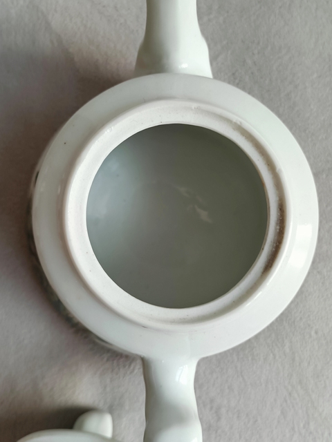 古玩陶瓷粉彩花鳥花卉紋茶壺拍賣,當前價格530元