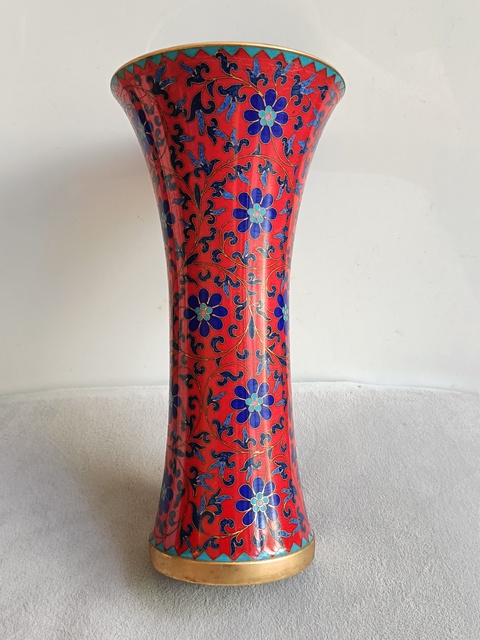 古玩雜項(xiàng)景泰藍(lán)花弧拍賣，當(dāng)前價(jià)格420元