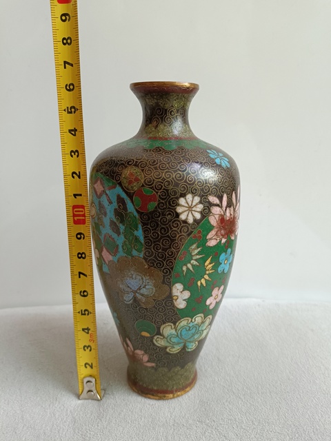 古玩雜項景泰藍銅瓶拍賣,當前價格988元