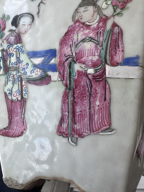 古玩陶瓷粉彩十二花神紋花盆拍賣,當前價格7000元