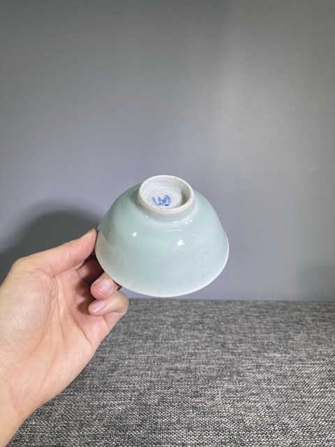 古玩陶瓷清中晚.豆青釉茶圓拍賣,當前價格0元