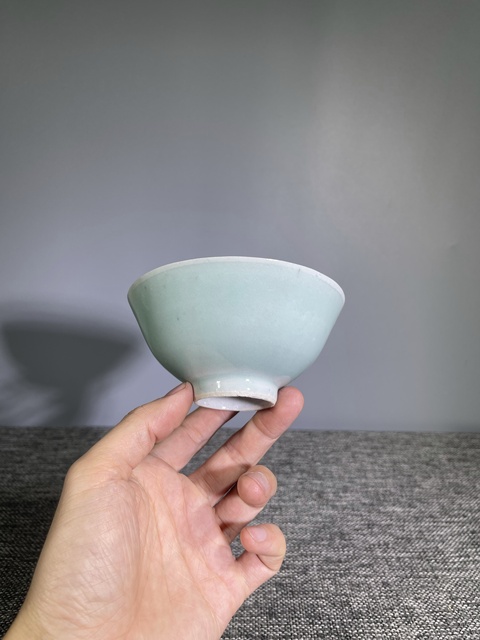 古玩陶瓷清中晚.豆青釉茶圓拍賣,當前價格0元