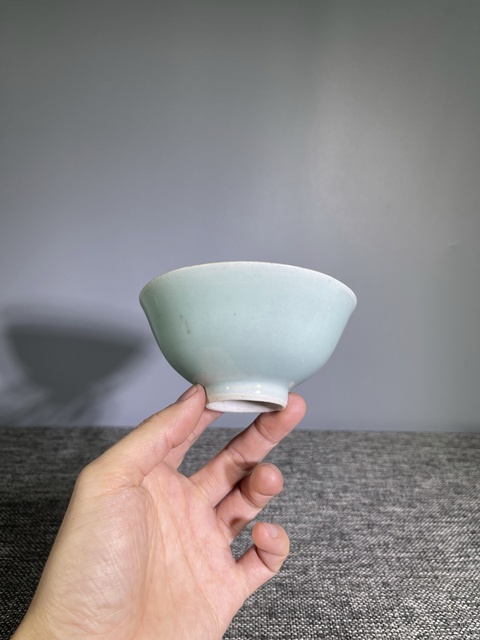 古玩陶瓷清中晚.豆青釉茶圓拍賣,當前價格0元
