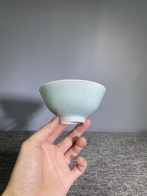 古玩陶瓷清中晚.豆青釉茶圓拍賣,當前價格0元