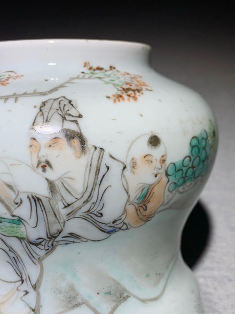 古玩陶瓷民國名家·汪永太淺絳彩人物紋小將軍罐全品,拍賣,當(dāng)前價(jià)格1400元