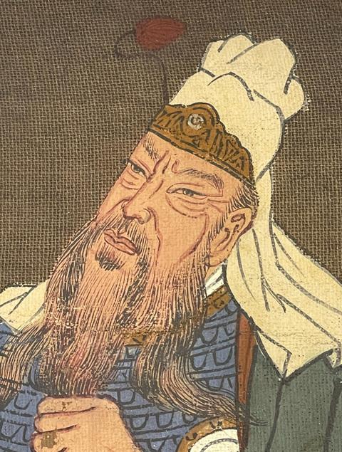 古玩字畫清代關羽畫像拍賣,當前價格1500元