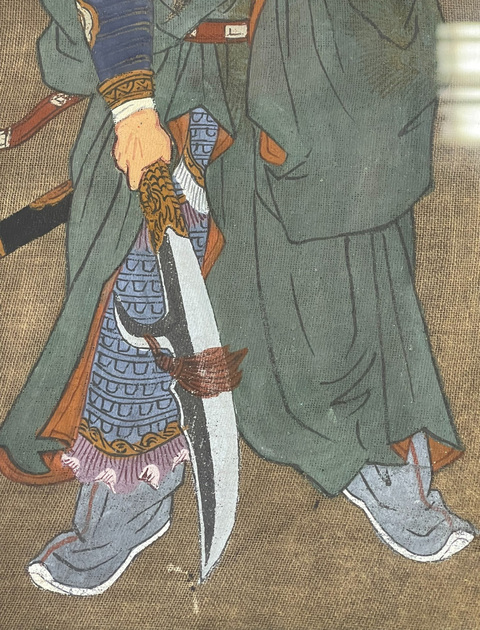 古玩字畫清代關羽畫像拍賣,當前價格1500元