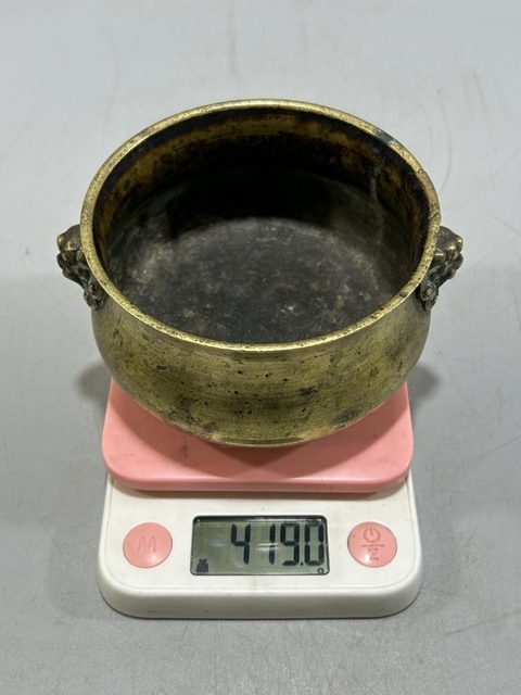 古玩雜項獅耳爐拍賣,當前價格12000元