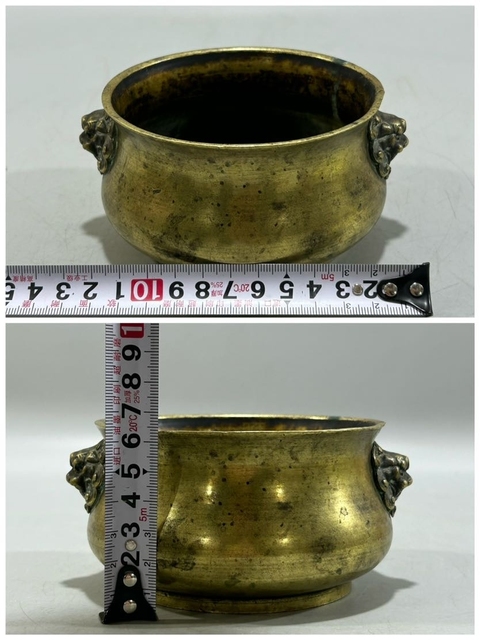 古玩雜項獅耳爐拍賣,當前價格12000元