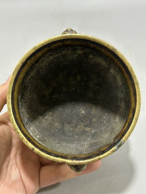 古玩雜項獅耳爐拍賣,當前價格12000元