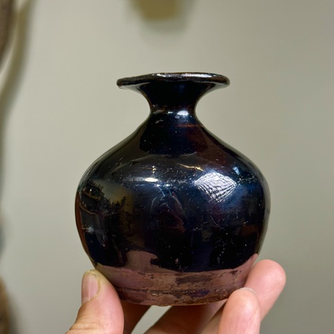 古玩陶瓷明代,磁州窯,蘋(píng)果尊拍賣,當(dāng)前價(jià)格1600元