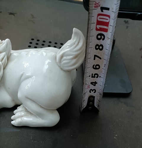 古玩陶瓷解放初期瑞獸塑像真品鑒賞圖