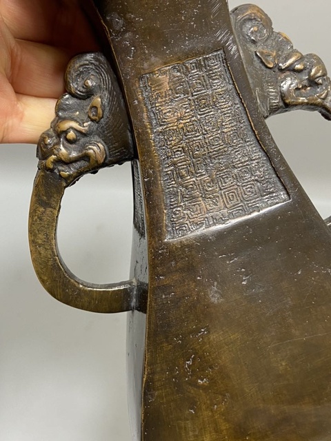 古玩銅器銅瓶真品鑒賞圖