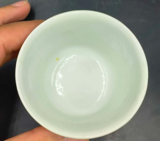 古玩陶瓷粉彩龍鳳紋杯真品鑒賞圖