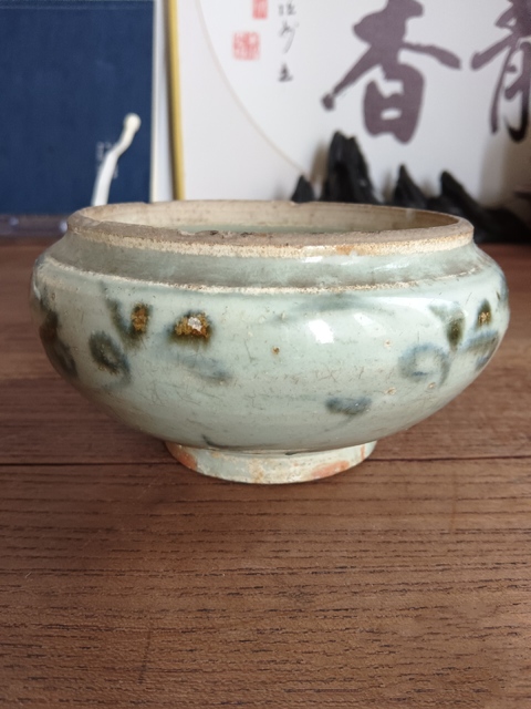 古玩陶瓷晚明青花罐真品鑒賞圖