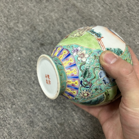 古玩陶瓷人物紋蓋罐真品鑒賞圖