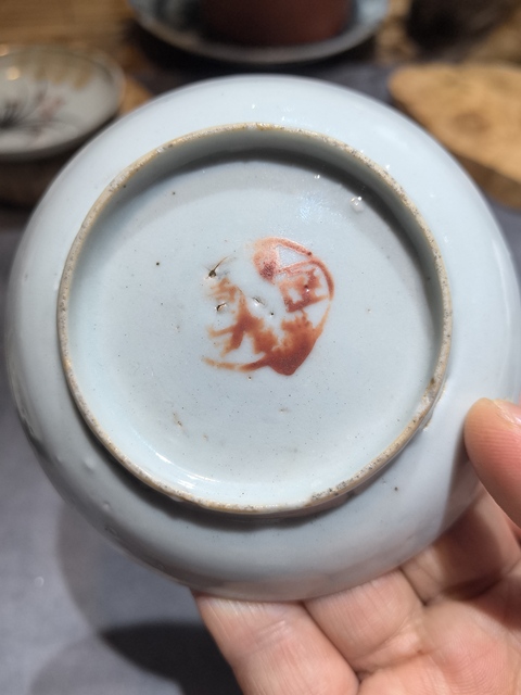 古玩陶瓷蘭花盤真品鑒賞圖