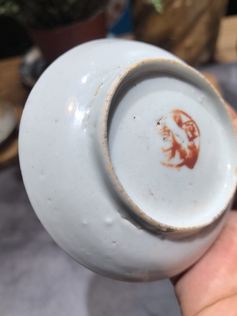 古玩陶瓷蘭花盤真品鑒賞圖