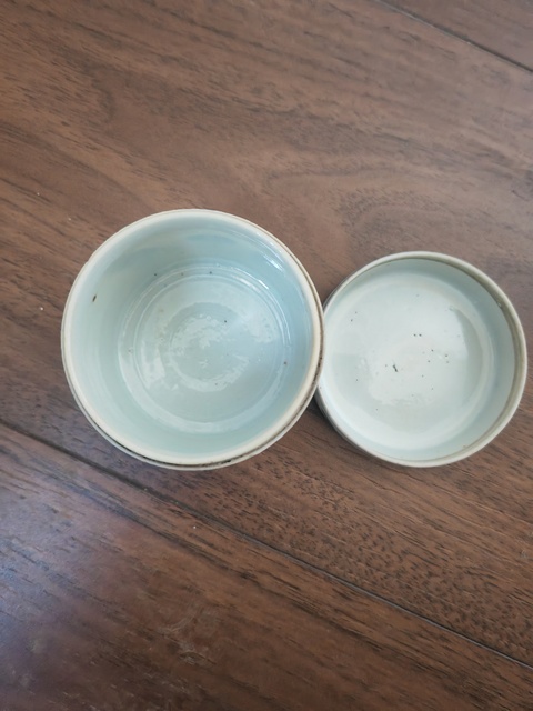 古玩陶瓷青花博古圖蓋缸真品鑒賞圖