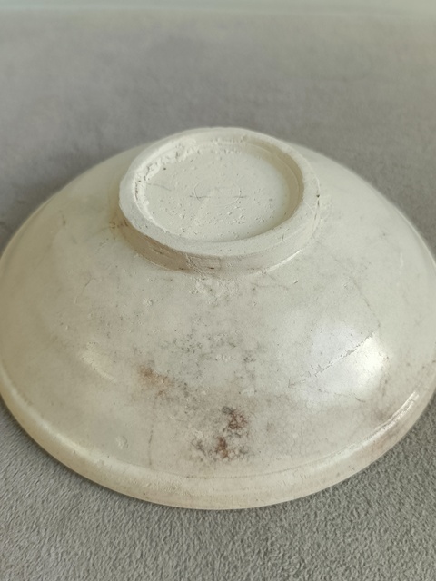 古玩陶瓷邢窯白瓷唇口碗拍賣,當前價格466元