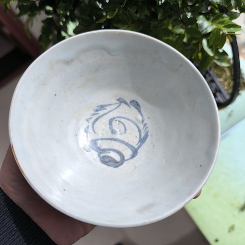 古玩陶瓷青花花卉紋碗拍賣,當前價格1800元