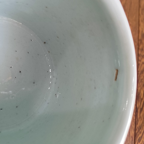 古玩陶瓷二龍戲珠青花三足筒式香爐真品鑒賞圖