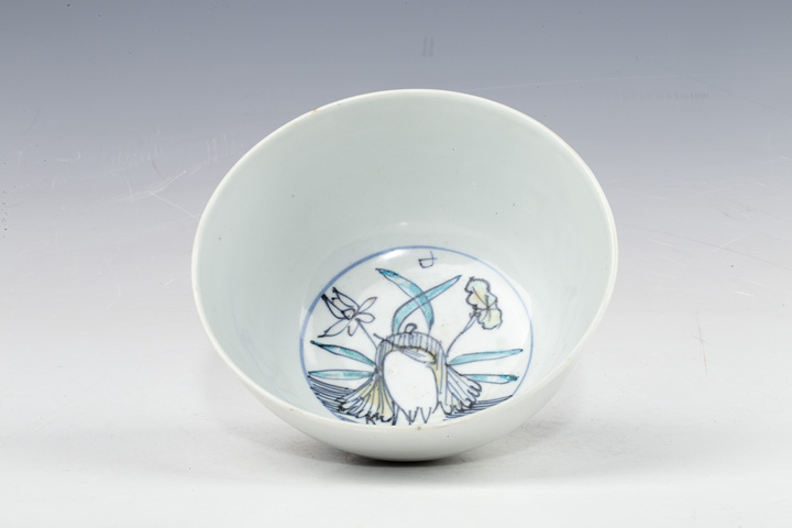 古玩陶瓷明晚·斗彩一鷺蓮科紋碗拍賣,當(dāng)前價(jià)格4500元