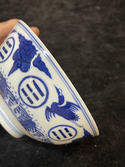 古玩陶瓷青花碗真品鑒賞圖