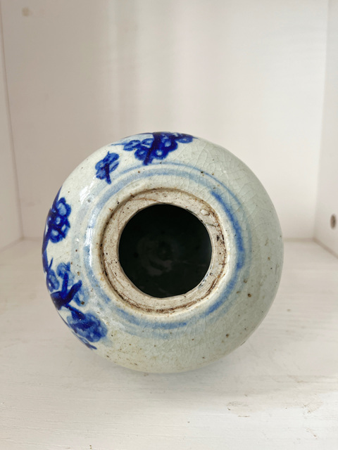 古玩陶瓷松竹梅紋青花罐拍賣,當前價格0元
