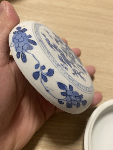 古玩陶瓷清康熙 青花花卉紋蓋盒拍賣,當前價格1080元