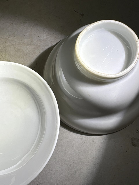 古玩陶瓷白釉蓋碗拍賣,當前價格299元