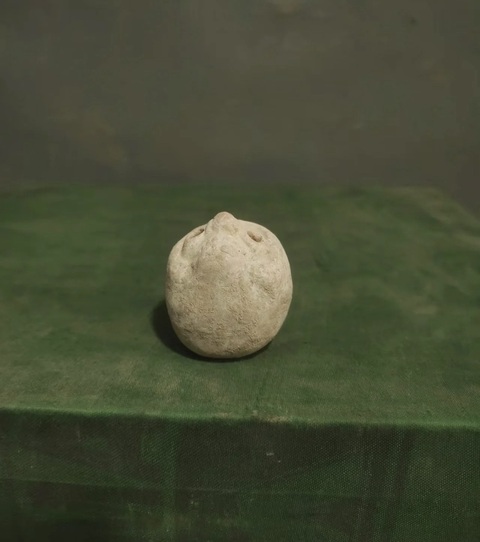 古玩陶瓷唐代·陶人面塤拍賣，當前價格2500元