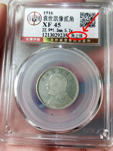 古玩錢幣民國五年袁像貳角{角上銖}拍賣,當前價格668元
