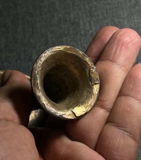 古玩銅器民國(guó)·銀刻花護(hù)法杯真品鑒賞圖