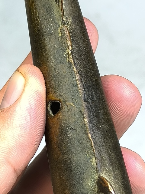 古玩銅器戰國矛頭真品鑒賞圖