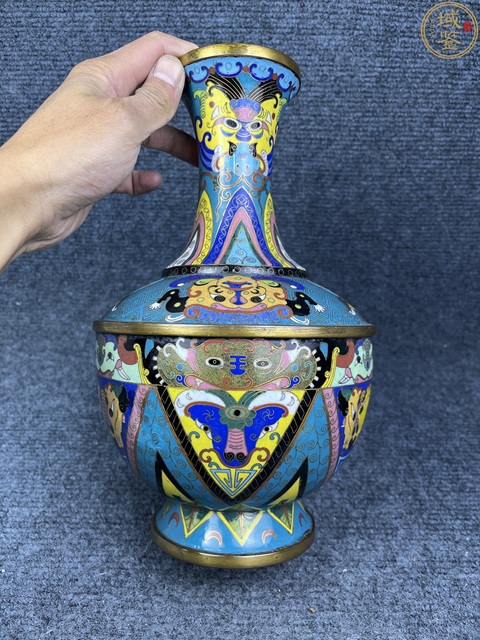 古玩雜項(xiàng)景泰藍(lán)賞瓶拍賣(mài),當(dāng)前價(jià)格3888元