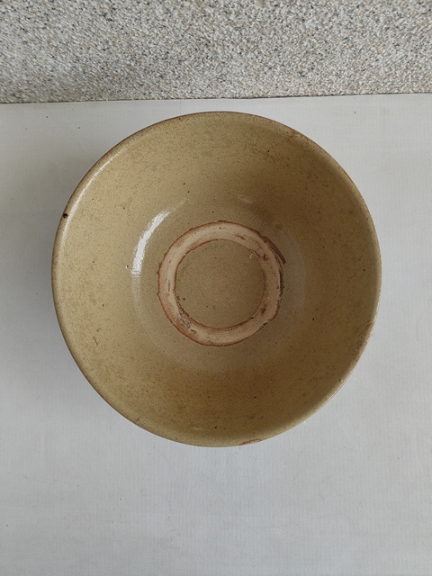 古玩陶瓷青黃釉撇口碗拍賣，當前價格580元
