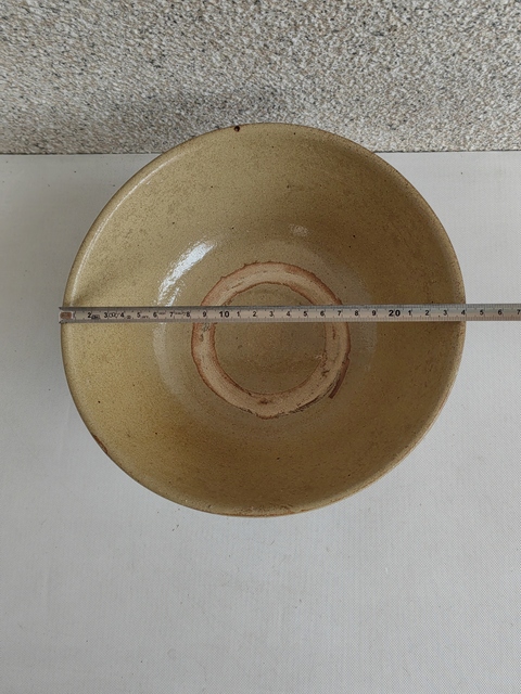 古玩陶瓷青黃釉撇口碗拍賣，當前價格580元