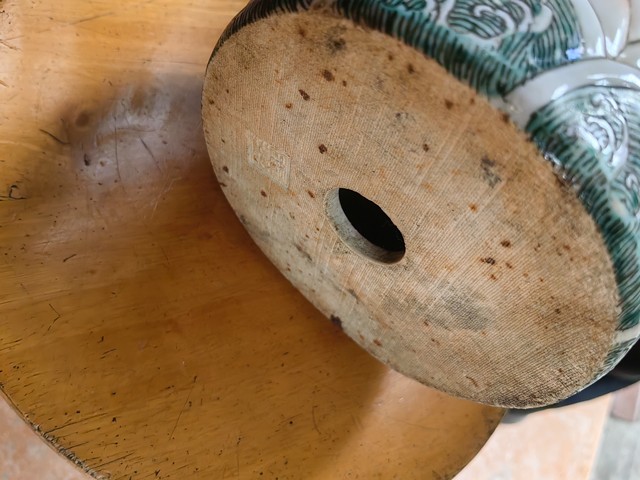 古玩陶瓷粉彩竹子花卉觀音瓶真品鑒賞圖