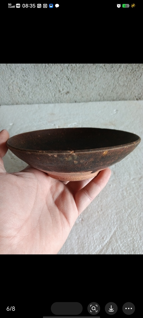 古玩陶瓷吉州窯系褐釉碗真品鑒賞圖
