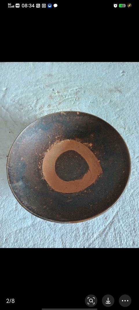 古玩陶瓷吉州窯系褐釉碗真品鑒賞圖
