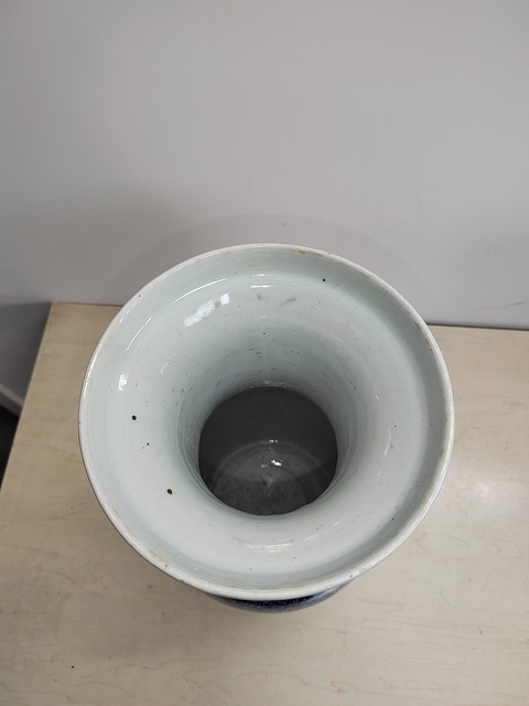 古玩陶瓷山水紋青花瓶拍賣,當前價格1400元